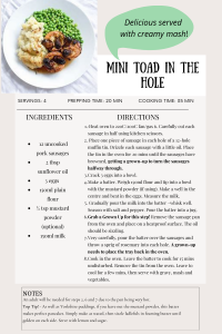 Mini Toad in the Hole